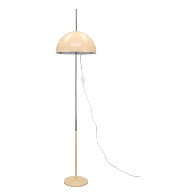 Mushroom Floor Lamp with Height-Adjustable Shade from Napako, Former Czechoslovakia, 1970s For Sale