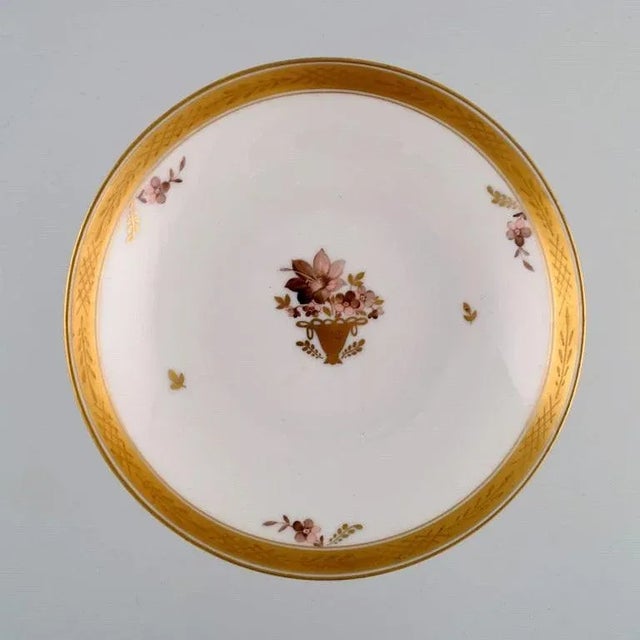 Golden Compote in Porcelain from Royal Copenhagen For Sale - Image 3 of 7