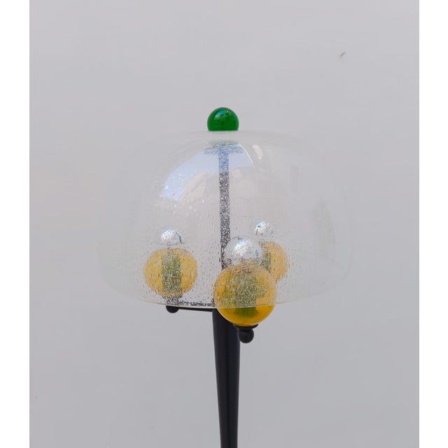 Black Vintage Space Age Murano Glass 3-Light Floor Lamp, 1970s For Sale - Image 8 of 13