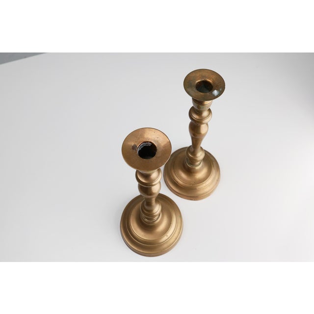 Antique French Copper Candlesticks, 1890s, Set of 2 For Sale - Image 6 of 11
