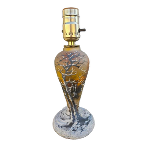 Early 20th Century Peynaud French Signed Art Glass Lamp Base