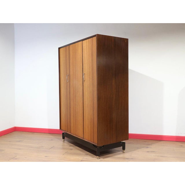 Mid Century Modern Vintage Teak Armoire Wardrobe Bedroom Furniture by G Plan For Sale In Greensboro - Image 6 of 15