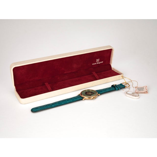 Glass Vintage Swiss Women's Wristwatch by Laura Biagiotti, 1990s For Sale - Image 7 of 18