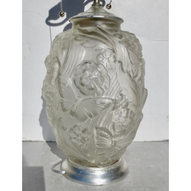 1930s Art Deco Satin Glass Vase For Sale - Image 4 of 11