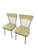 1960s Mid-Century Child’s Dinette Set With Yellow Crosshatch Laminate For Sale - Image 13 of 18