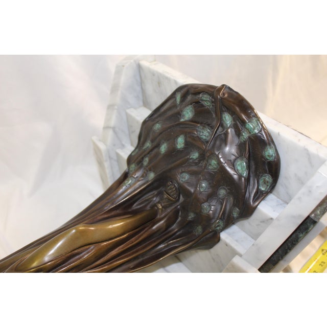 1990s Mid Century/Modern Deco Sculpture Bronze For Sale - Image 14 of 18