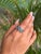 Classic 3 Stone Blue Topaz 7.24 Carat Oval Ring Set in Sterling Silver by Carat&her- Size 8 For Sale - Image 6 of 11