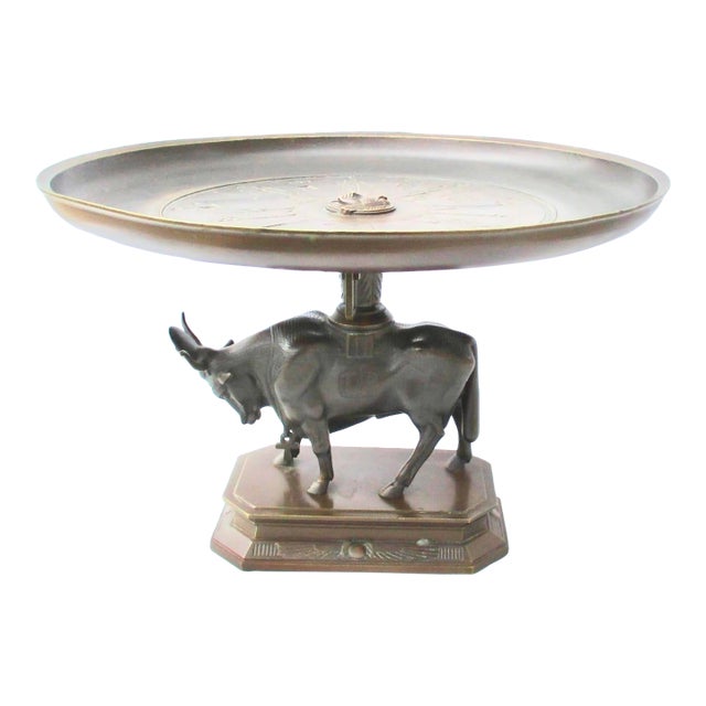 Egyptian Revival Bronze Tazza Apis Bull For Sale