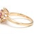 Early 21st Century Jabel .95ctw Pink Tourmaline & Diamond Ring, 18k Yellow Gold, Ring Size 5 For Sale - Image 5 of 6
