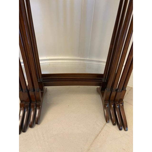 Antique Edwardian Mahogany Nesting Tables, 1900, Set of 4 For Sale - Image 9 of 15