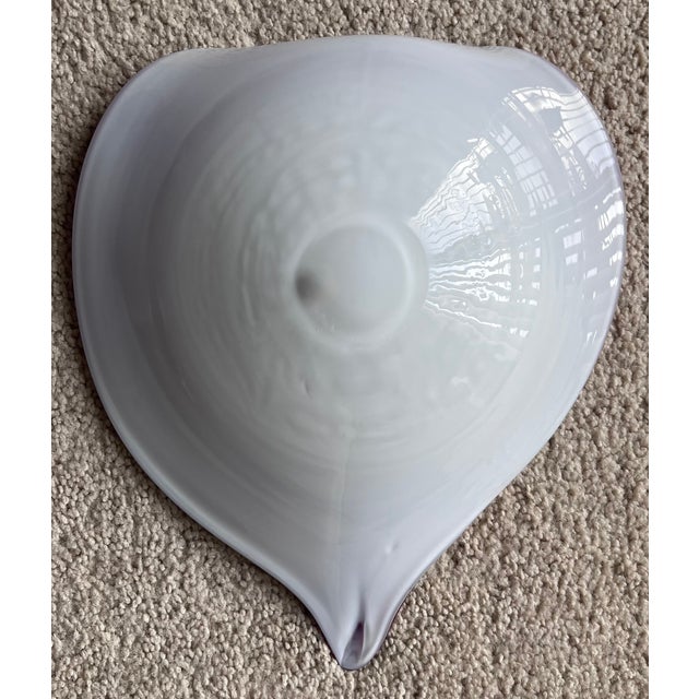 Italian Vintage Red Murano 10” Cased Glass Heart Dish/Bowl For Sale - Image 3 of 9