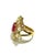 Bochic “Capri” Vintage Ruby, Yellow Sapphire & Amethyst Ring — 18K Gold & Silver For Sale - Image 11 of 11