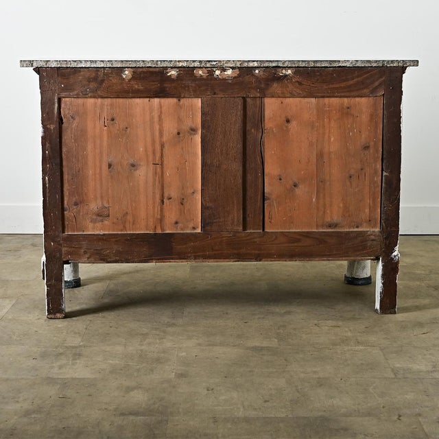 Wood French 19th Century Painted Empire Commode For Sale - Image 7 of 8