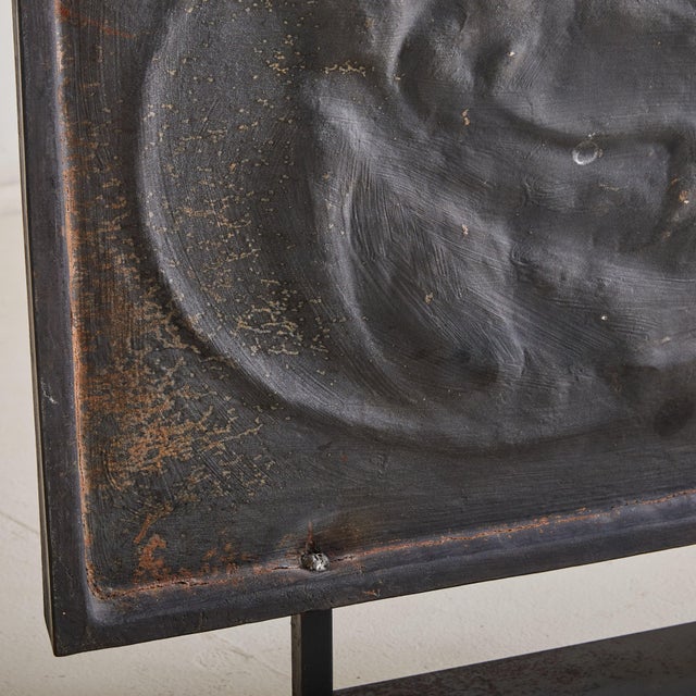 1980s French Cast Iron Sculpture with Bird Motifs by René Coutelle For Sale - Image 9 of 18