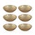 Nova 7" Braided Gold Glass Bowls, Set of 6 For Sale In Los Angeles - Image 6 of 6