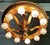 French Bronze Dore' Wheel Chandelier For Sale - Image 4 of 10
