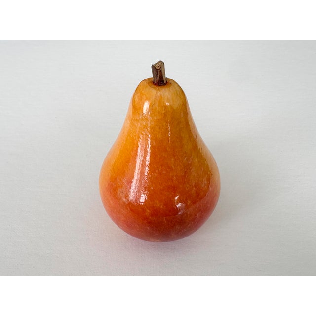 Late 20th Century Vintage Polished Alabaster Stone Fruits - Set of 3 For Sale - Image 5 of 11