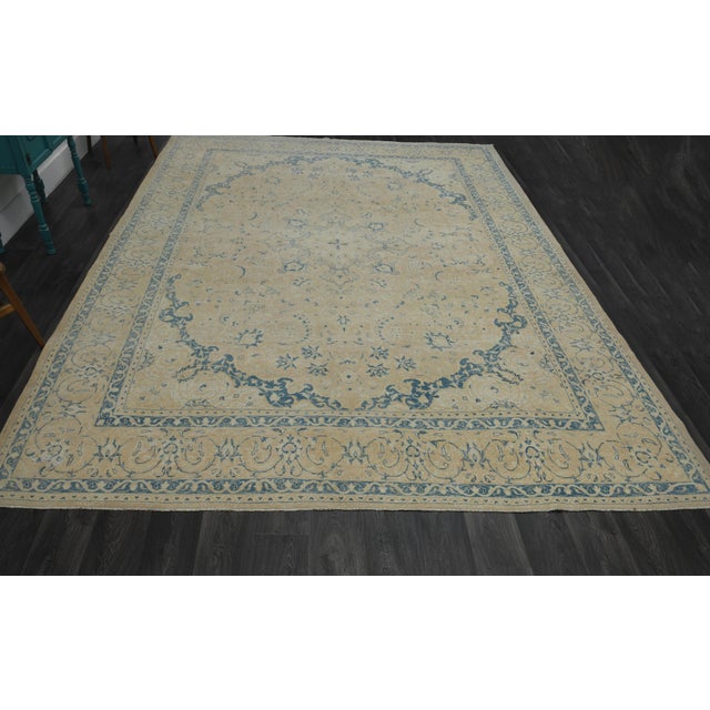 Vintage Persian Hand-Knotted area rug is a semi-antique vintage area rug. The '70s Eastern region of Anatolian's unique...