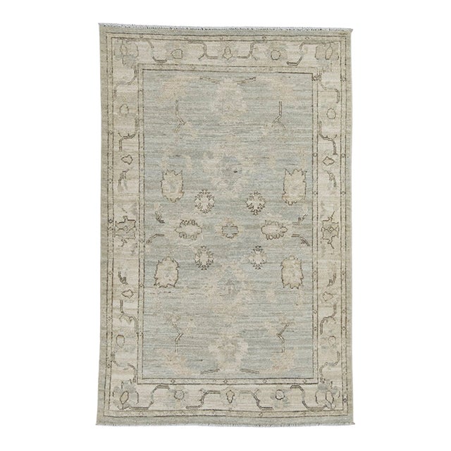 Oushak Rug 3'2" x 5' For Sale
