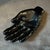 Glass 1990s Alfredo Barbini Modern Black Murano Glass Paperweight Depicting an Hand For Sale - Image 7 of 10