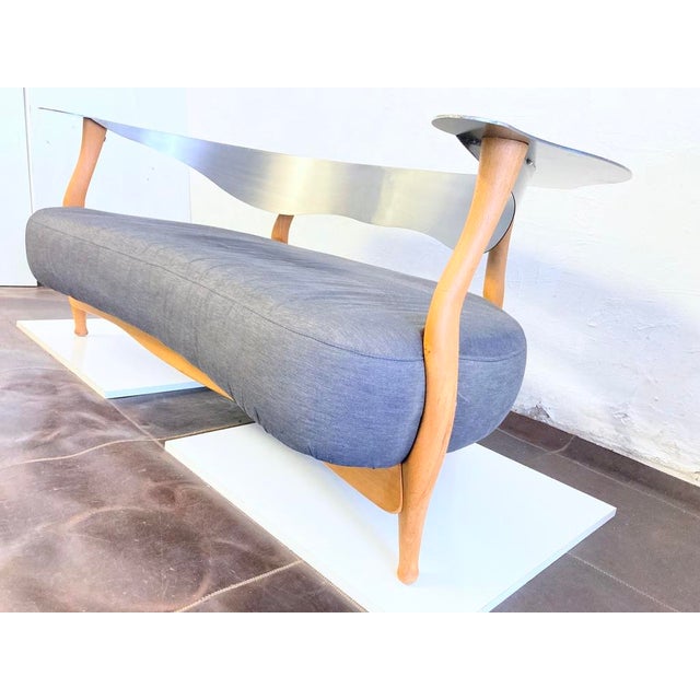 Gray Vintage Two-Seater Sofa by Kurt Beier, 1980s For Sale - Image 8 of 18