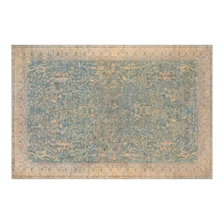 Fine Antique Indian Handmade Wool Rug For Sale