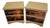 Late 20th Century Pair of Custom Nautical/Sunset Rowboat Nightstands For Sale