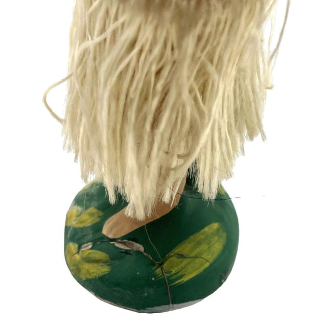 Sculpture Materials Mid 20th Century Ceramic Hawaii Hula Girl Dancing Ukulele Player Bobble Doll For Sale - Image 7 of 10