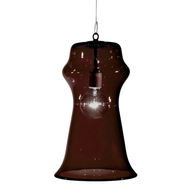 Orpheus Pendant Light from the Versuvius Collection in Ink For Sale