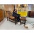 1960s Restored Brazilian Jangada Rosewood & Leather Sling Chair With Ottoman by Jean Gillon For Sale - Image 9 of 16