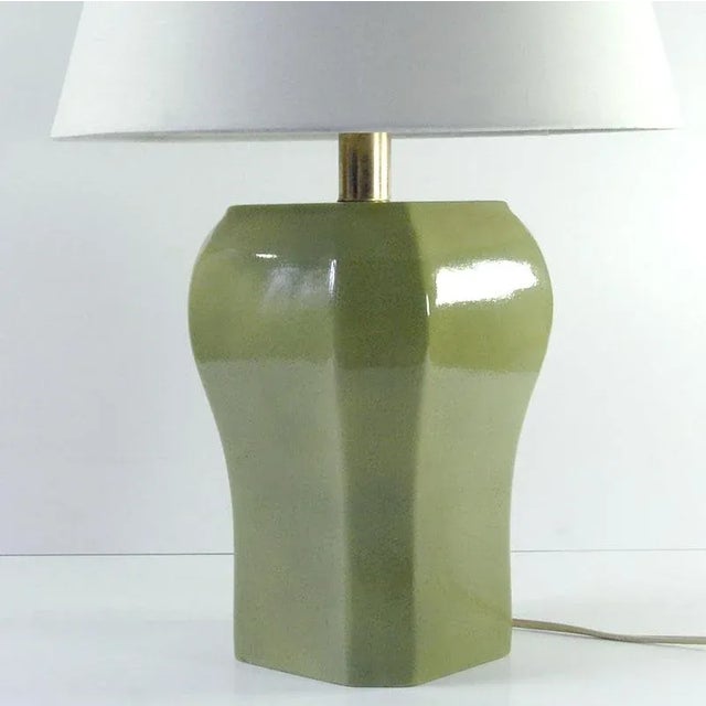 1980s French Ceramic Lamp, 1980s For Sale - Image 5 of 8