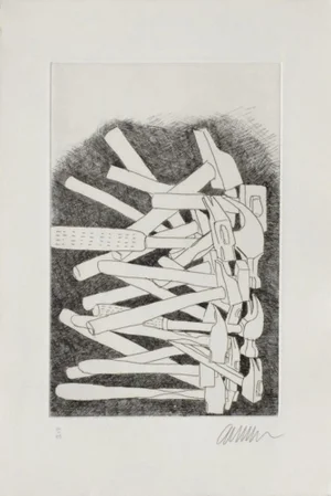 1994 "Hammers" Etching by Arman