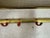 Vintage Brass and Red Lacquer Coat Rack, 1950s For Sale - Image 4 of 10