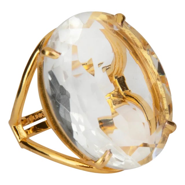 Celine Ring, Clear, Size 5 For Sale