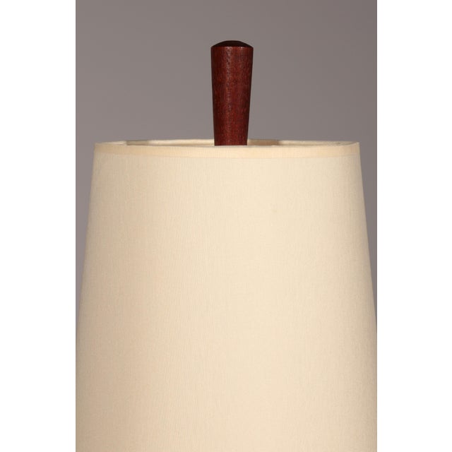 Teak Floor Lamp with Fabric Shade from Parker Knoll, 1960s For Sale - Image 4 of 11