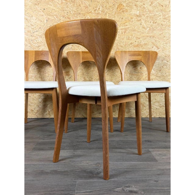 Oak Model Peter Dining Chairs by Koefoeds Hornslet, 1960s, Set of 4 For Sale - Image 14 of 18