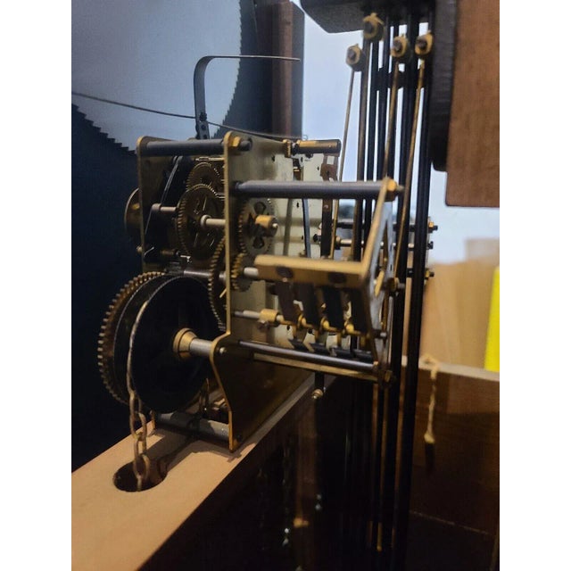 Chippendale Colonial Chippendale Style Tall Case Clock Grandfather Clock Zeeland Michigan For Sale - Image 3 of 13