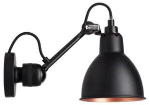 Black and Copper Lampe Gras N° 304 Wall Lamp by Bernard-Albin Gras