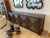 Distressed Black Square Pattern Sideboard For Sale In Los Angeles - Image 6 of 7