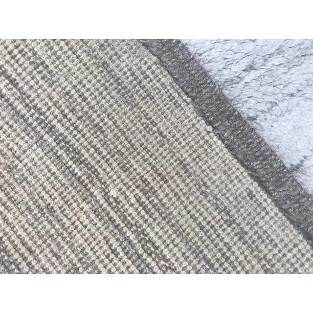 Beige Large Vintage Gabbeh Art Deco Design Rug For Sale - Image 8 of 9