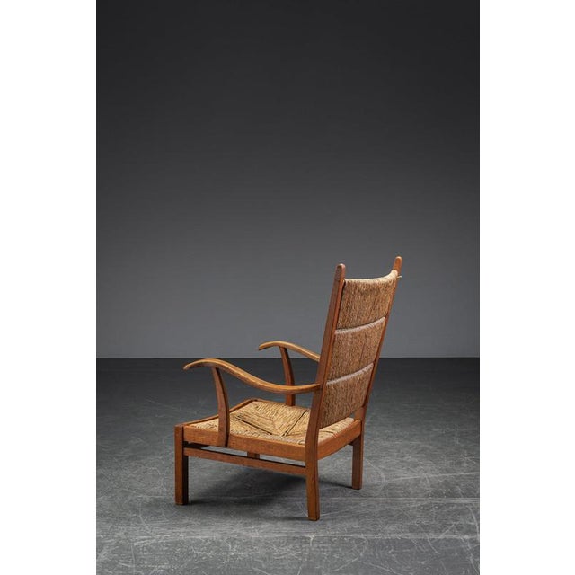 Brown Vintage Lounge Chair in Wood, 1960s For Sale - Image 8 of 18