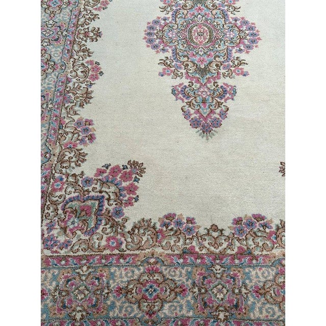 1970s Old Persian Kerman Area Rug 6x9 For Sale - Image 10 of 12