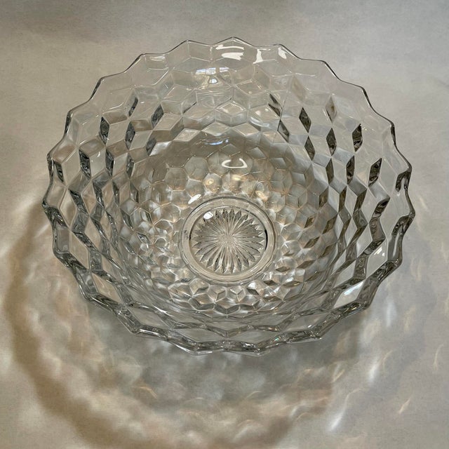 Vintage Punch Bowl Set, 22 Punch Bowl Cups, and Glass Ladel, American