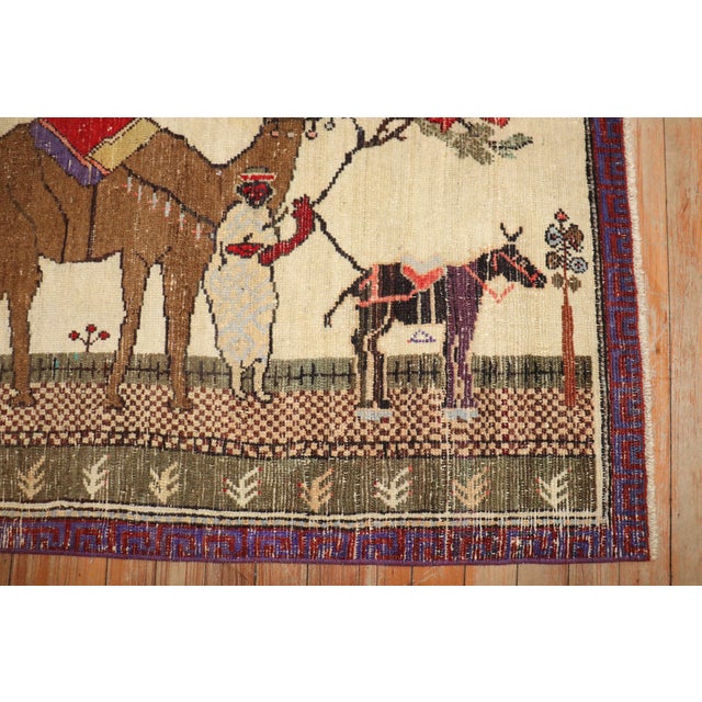 Zabihi Collection Vintage Turkish Camel Donkey Rug - 2'5" x 3'11" For Sale - Image 4 of 6