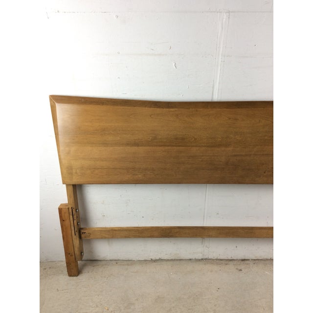 1960s Mid Century Modern Full Size Headboard by Heywood Wakefield With Sable Finish For Sale - Image 5 of 18