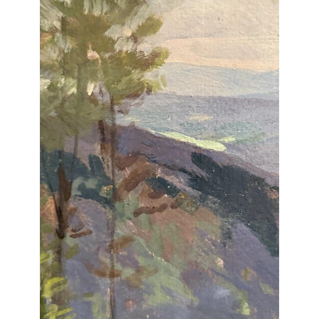 Modern Helene Meyer, Landscape Composition, Oil Painting on Canvas For Sale - Image 3 of 13