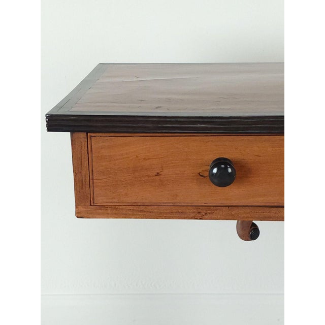 Brown Anglo-Indian Satinwood and Ebony Writing Table, Circa 1830 For Sale - Image 8 of 12