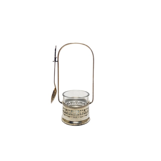 Art Deco Confiturer Jar with Spoon, 1930s, Set of 2 For Sale - Image 4 of 12