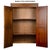 Wood 1990s Hekman Cherry Finish Corner Storage Cabinet / Bookcase | Model 5330-2446 | Open Shelving Sides + Enclosed Center | Excellent Condition For Sale - Image 7 of 18