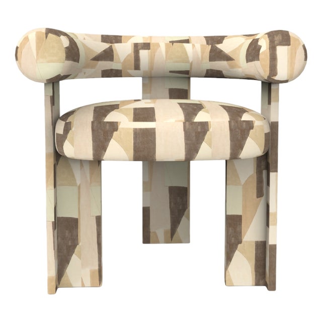 Collector Modern Cassette Chair in Silt Fabric by Alter Ego For Sale